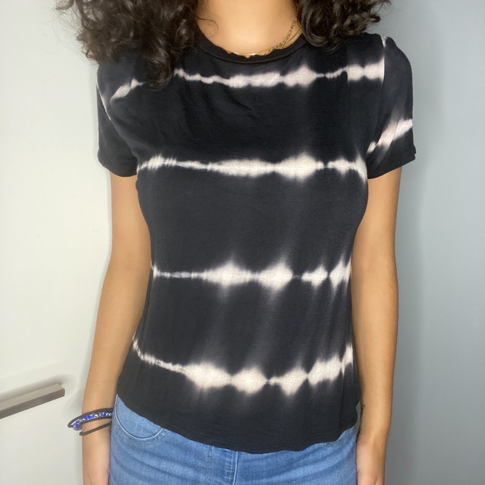 black and white top